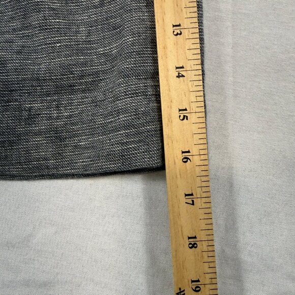 Ann Taylor Grey Linen Blend Mini Skirt Size 0 Pockets - Picture 5 of 5